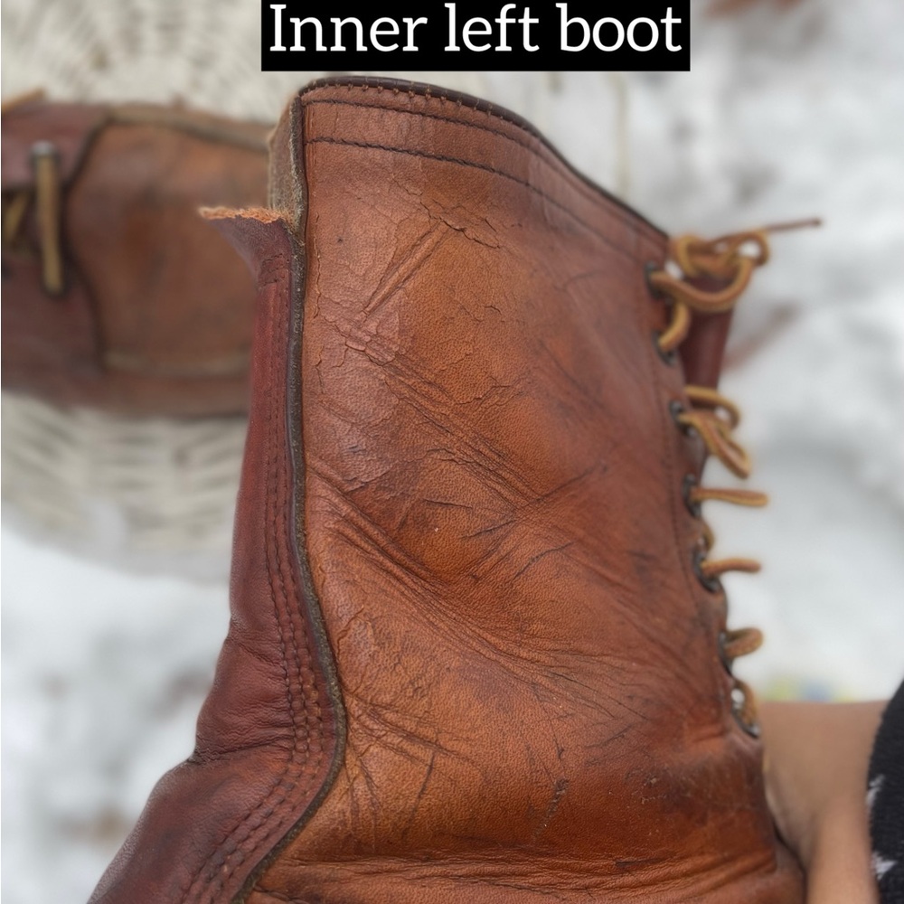 ❌SOLD❌ Vintage Red Wing Irish Setter Moc Toe Work Boots Combat Leather 60s 12 - Picture 12 of 15